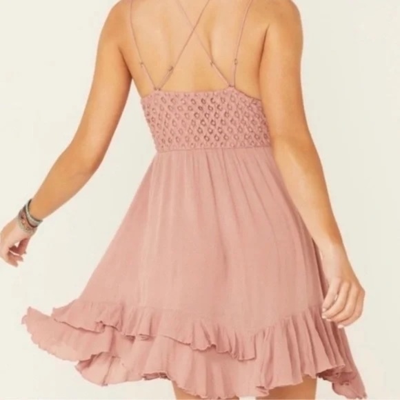 NWOT FREE PEOPLE Adela Rose Slip Dress - Picture 2 of 4